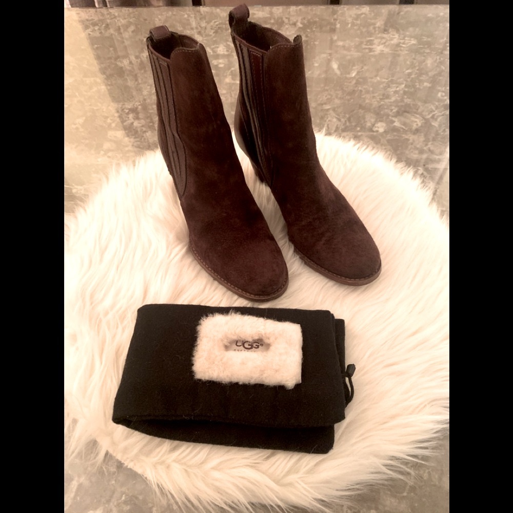 UGG Brown Suede Booties